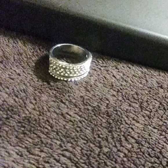White sapphire pinky ring - Picture 1 of 2